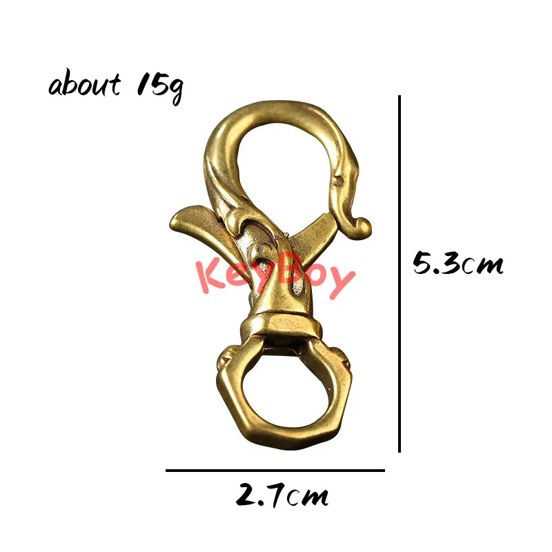 Брелки ручной работы из чистой меди на удачу 8 брелки с Фениксом латуни мужские