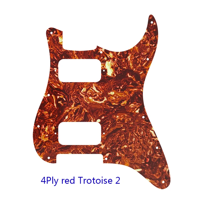 Xinyue Custom Guitar Parts For 7211 Screw Hole Standard St HH Humbuckers Guitar Pickguard No Control Holes Plate No Switch Hole enlarge
