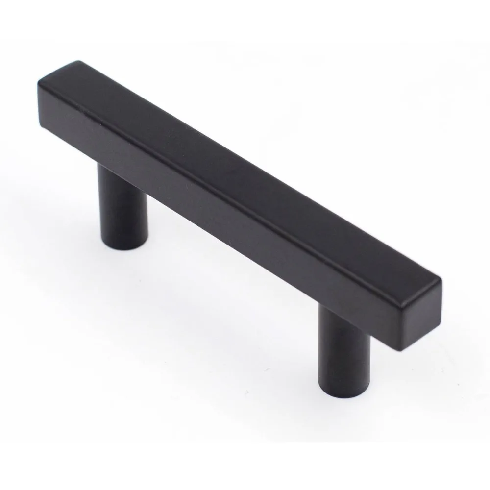 1 Pack Kitchen Cabinet Handles J22BK Square T Bar Stainless Steel Drawer Handles Cabinet Hardware Cabinet Pulls Cabinet Knobs