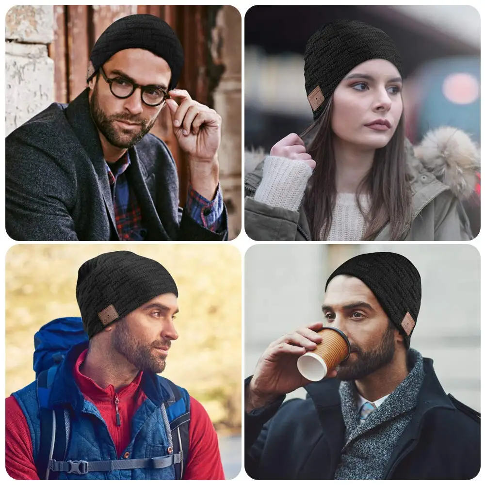 Eastpin Bluetooth Beanie, Bluetooth 5,0 HD стерео Beanie наушники, зимняя шапка, Bluetooth шляпа для бега, электронные подарки