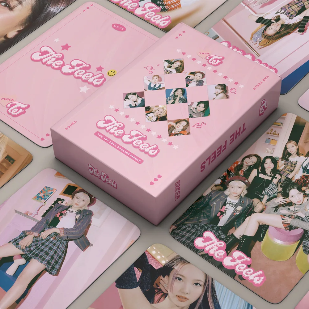 

54pcs/set Kpop TWICE Lomo Cards New Photo Album The Feels High Quality Photocard K-pop TWICE New Arrivals