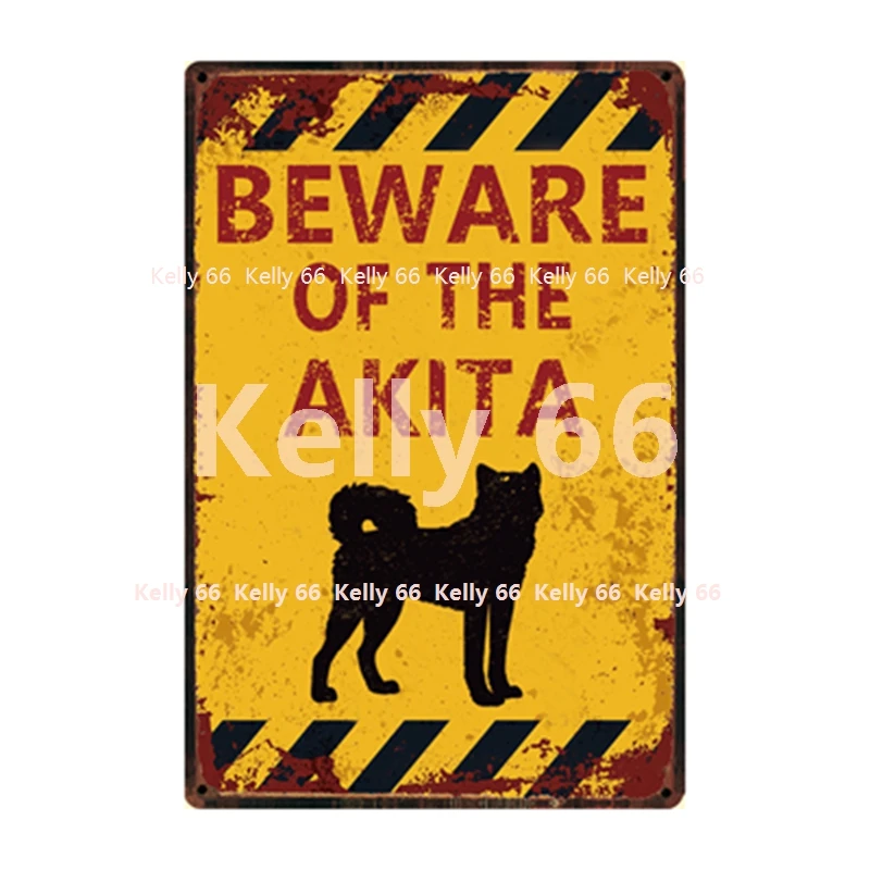 [Kelly66] собака Остерегайтесь боксеров Vizsla Geryhound Pug Пудель Металлический Знак