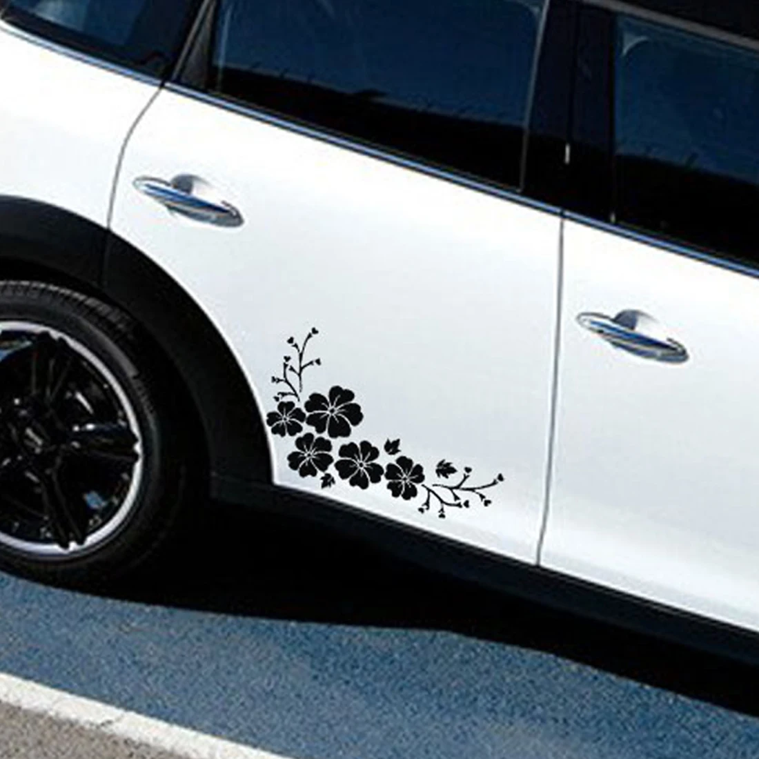 

Fashion Engraving Flower Pattern Car Sticker Funny Window Bumper Laptop Trunk Decal Reflective Decoration Accessories KK15*7cm