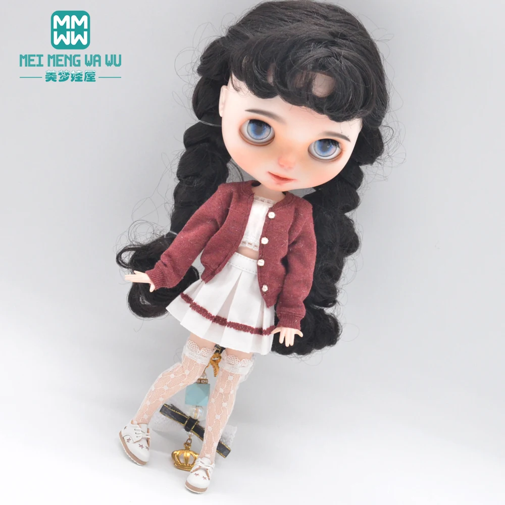 Blyth Кукла одежда свитер комплект футболка мини-юбка для Azone OB23 OB24 1/6 Аксессуары