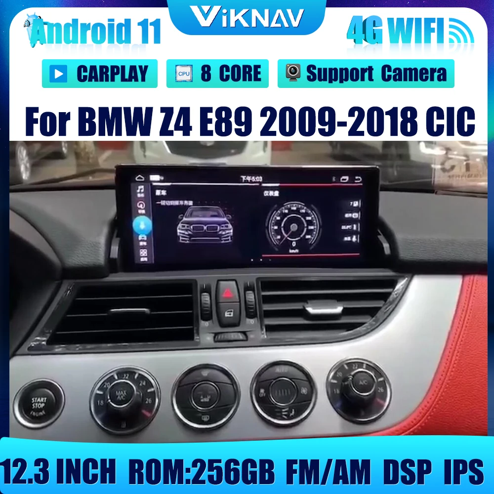 

Автомагнитола 2DIN на Android 11, 12,3 дюйма, GPS-навигация для BMW Z4 E85 E89 2002-2018, CIC DVD, мультимедийный плеер с экраном