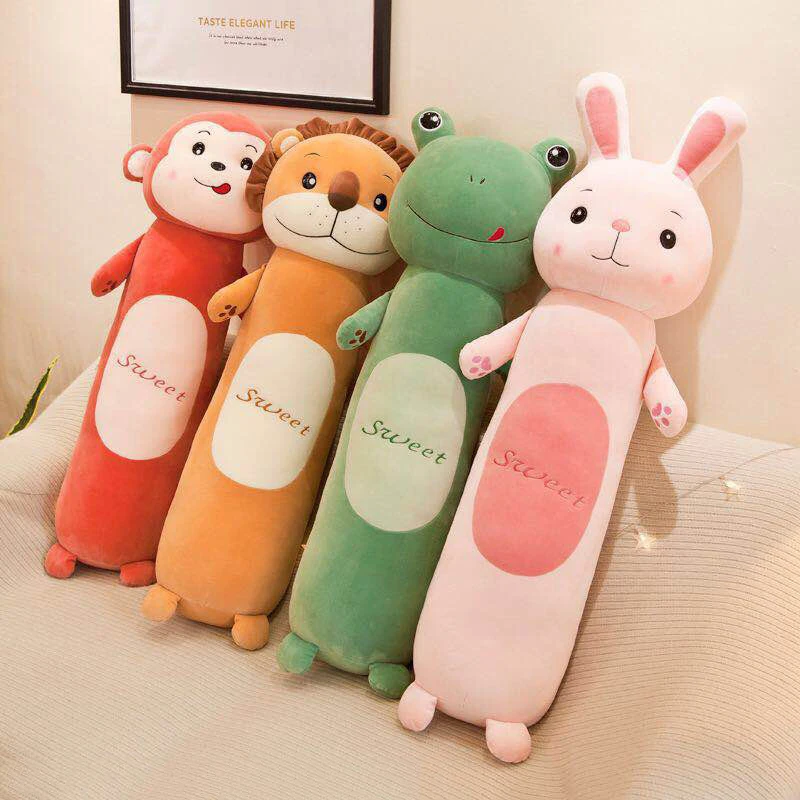 90cm Lovely Cushion Pregnant Pillow for Pregnancy Soft Lion/Frog/Monkey/Rabbit Stuffed Animal Plush Sleep Home Cute Decor Gifts