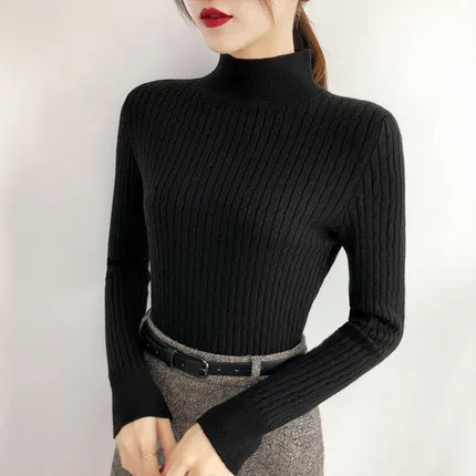 OHCLOTHING весенний корейский короткий Универсальный Зимний свитер вязаная рубашка с длинным рукавом свободный женский свитер пуловер - Цвет: X  B