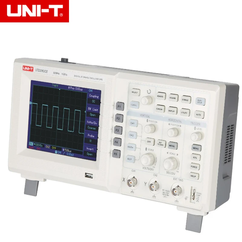 UNI-T UTD2062CE цифровой осциллограф для хранения 2 канала 60MHz 1Gs/s | Инструменты