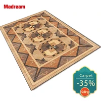 modern rugs for bedroom vintage geometric pattern yellow brown large carpet atmospheric ethnic style home decoration floor mats