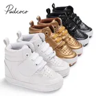 Для новорожденных, для маленьких мальчиков и девочек мягкая подошва кроватки обувь, теплые сапоги анти-скольжение кроссовки из дышащей искусственной кожи однотонные, для тех, кто только начинает ходить, на возраст от 0 до 18 месяцев