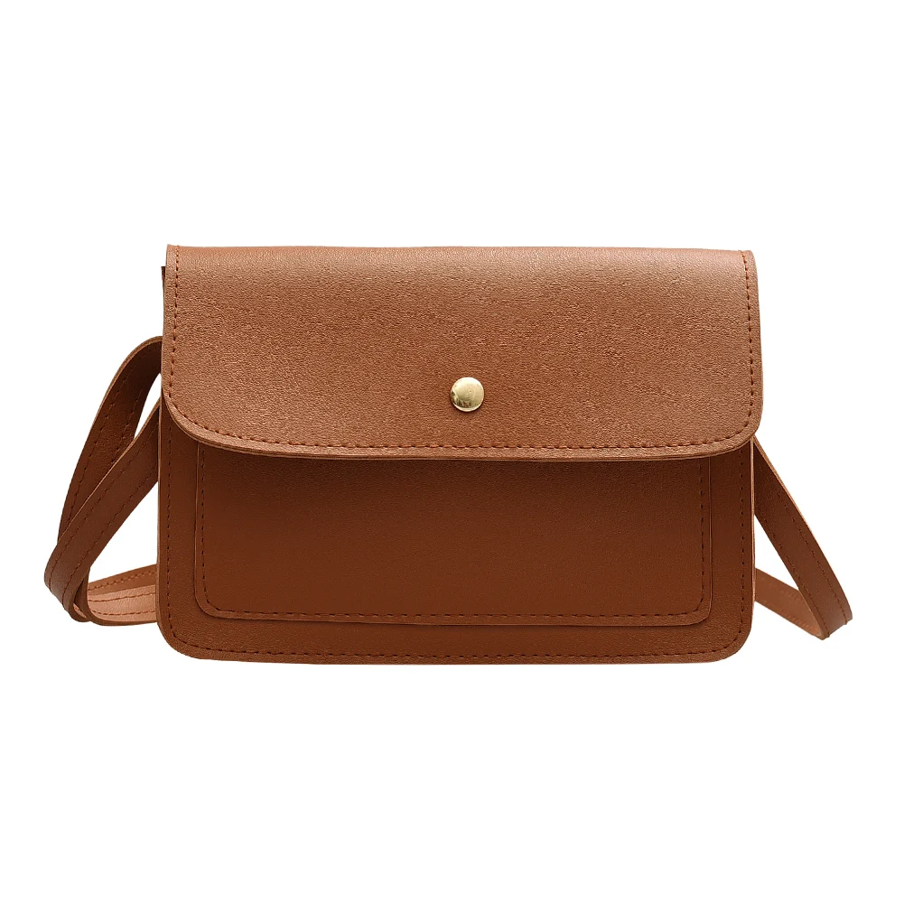 

PU Leather Crossbody Bags Summer Lady Shoulder Handbags Small Solid Color Female Simple Totes for Women 2020 Trend