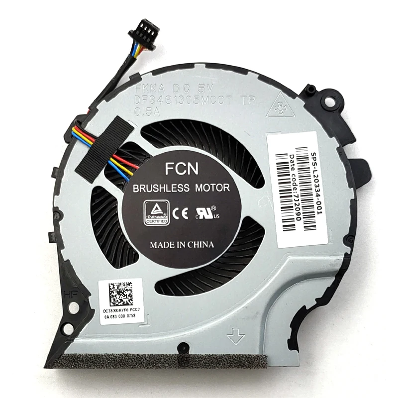 Новый охлаждающий вентилятор для ноутбука HP Pavilion Gaming 15-CX 15-CX0020NR 15-CX0030NR 15-CX0056WM