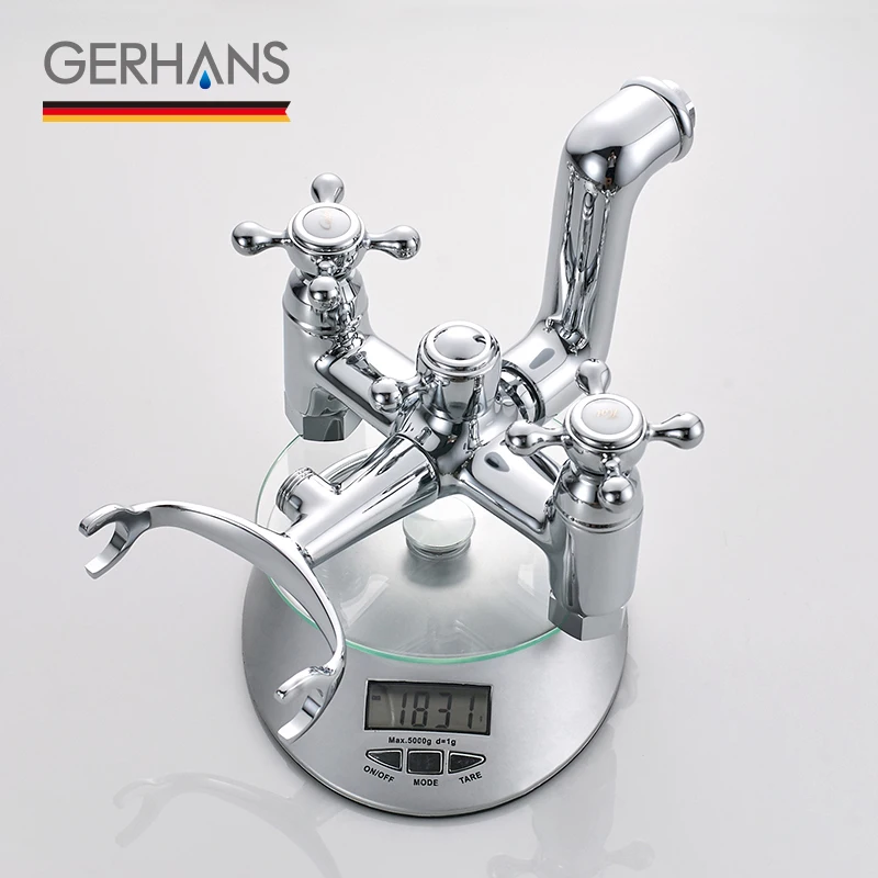 GERHANS Faucet K13001 K13001G Смеситель для ванны Цвет: Хром Золото | Обустройство дома