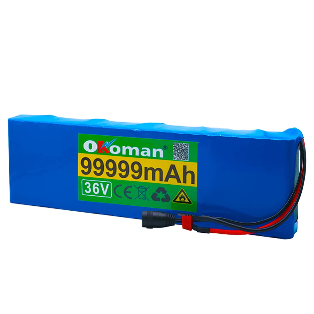 Оригинальный аккумулятор 10S4P 36 В 99.999Ah 1000 Вт Аккумулятор для электрического