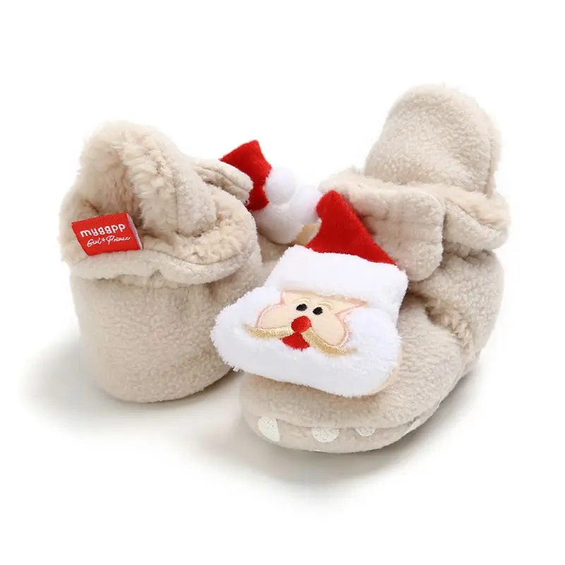 Зимние кожаные ботинки для новорожденных маленьких девочек и мальчиков обувь с