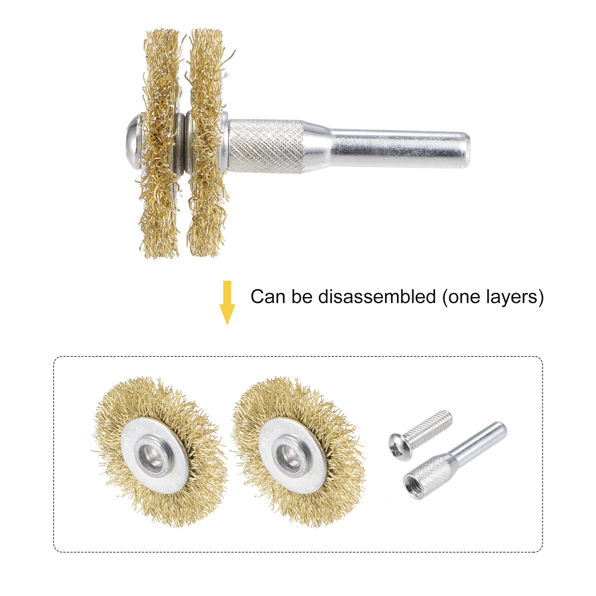 Uxcell 40 мм x 12 6 хвостовик из нержавеющей стали Латунное покрытие гофрированная