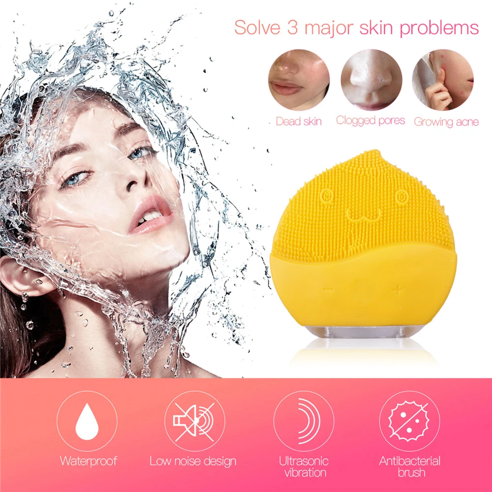 USB Перезаряжаемые по уходу за кожей электрическая щетка для чистки лица