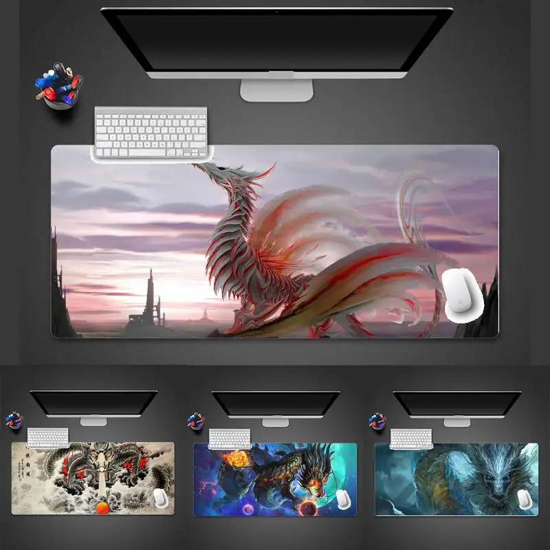 

Dragon Durable Rubber Mouse Mat Pad X XL XXL Non-slip Cushion Thickness 2mm