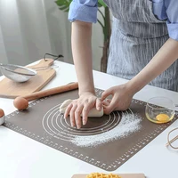 silicone baking mat with scale rolling dough pad kneading dough mat non stick pastry sheet oven liner