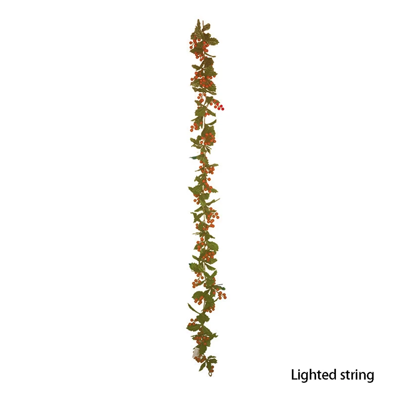 Для рождественской вечеринки моделирование листьев растений красных фруктов