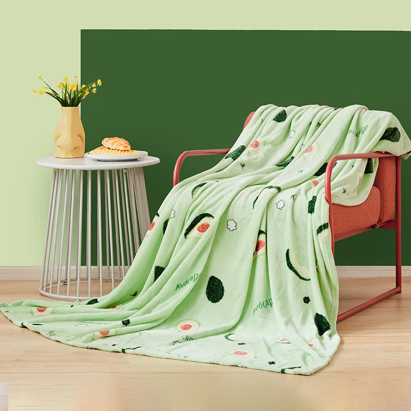 

Fashion Simplicity Blanket Coral Fleece Washable Casual Comfortable Small Blanket Thin Section Couvertures Home Products DI50TZ