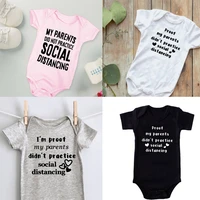 social distancing baby newborn baby bodysuits pregnancy reveal baby s expecting mom dad gifts drop ship