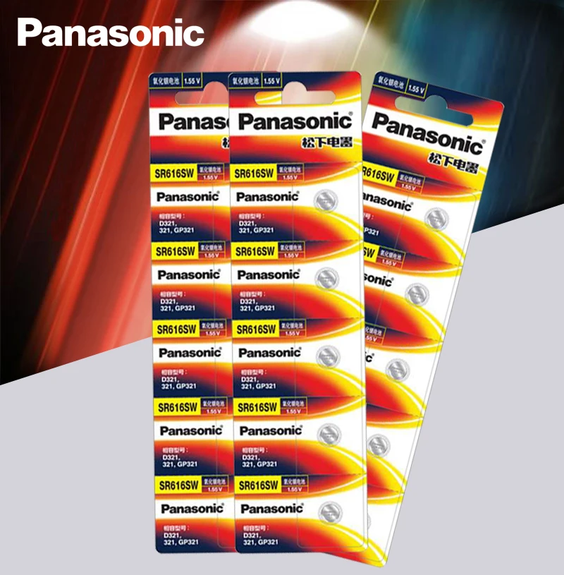 

15 шт. Panasonic оригинальный SR616SW 321 Серебряный оксид D321 321 GP321 1,55 в аккумулятор для монет 6,8 мм * 1,6 мм Сделано в Японии