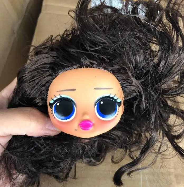 Модные куклы Sister Big Doll головки для кукол DIY игрушечные с зелеными волосами Детские