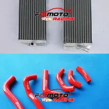 Алюминиевый радиатор + красный шланг для HONDA CRF450 CRF450R CRF 450 R 2002 2003