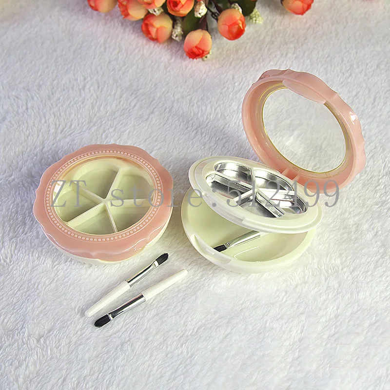 72 мм 20 шт./лот розовые белые цветы пять сеток палитра пустая помада тени для век