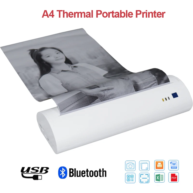 Мини принтер портативный с Bluetooth и USB интерфейсом P800|Принтеры| |