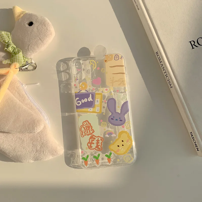 

Cartoon Cute Silicone Soft Phone Case For iPhone 7 8 Plus 2020 SE 8Plus X XR XS Max 11 11Pro Max 12 12Pro Max Pro Mini Case Bag