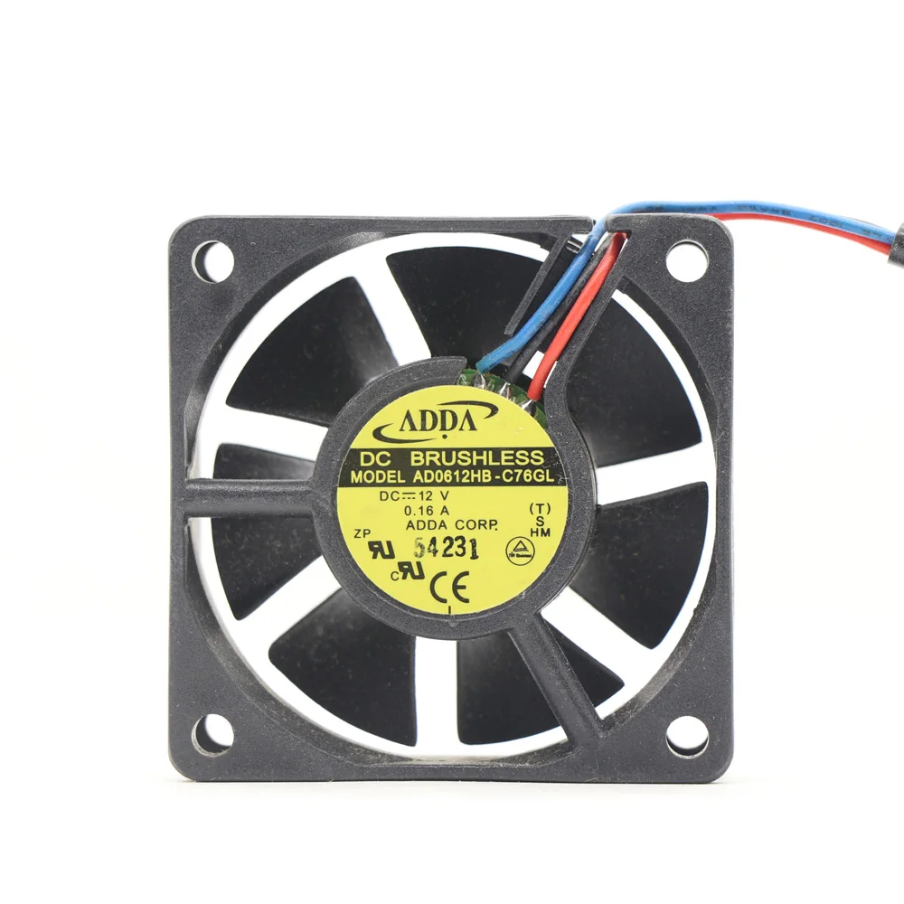 

ADDA AD0612HB-C76GL 60*60*20MM 12V 4500RPM 17.66CFM DC Cooling Fan