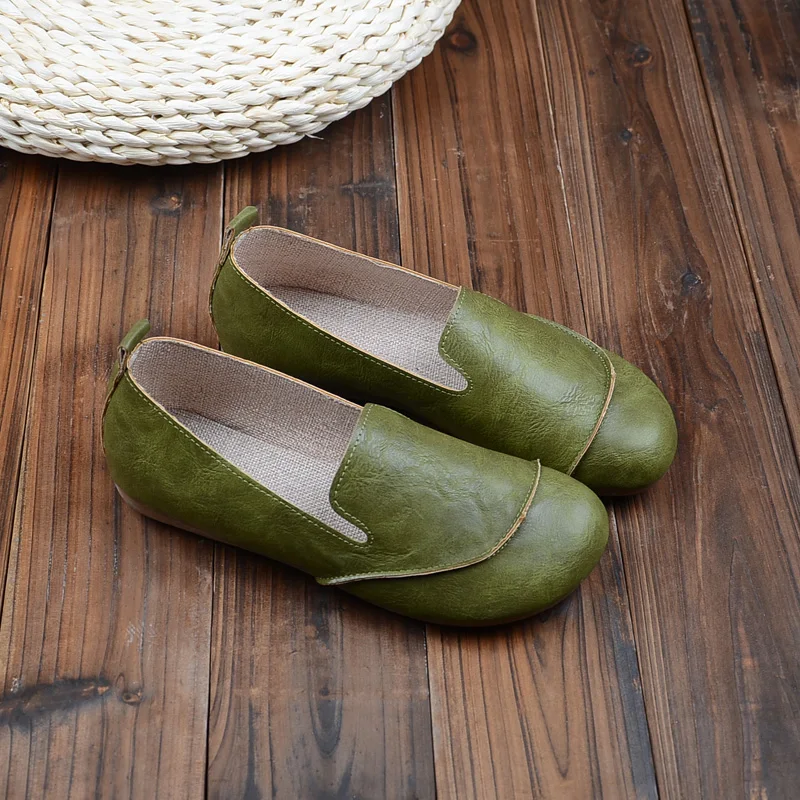 Туфли женские в ретро стиле Mori оригинальная литературная обувь ручной работы