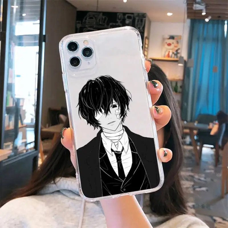 

Bungo Stray Dogs Phone Case Transparent soft For iphone 5 5s 5c se 6 6s 7 8 11 12 plus mini x xs xr pro max