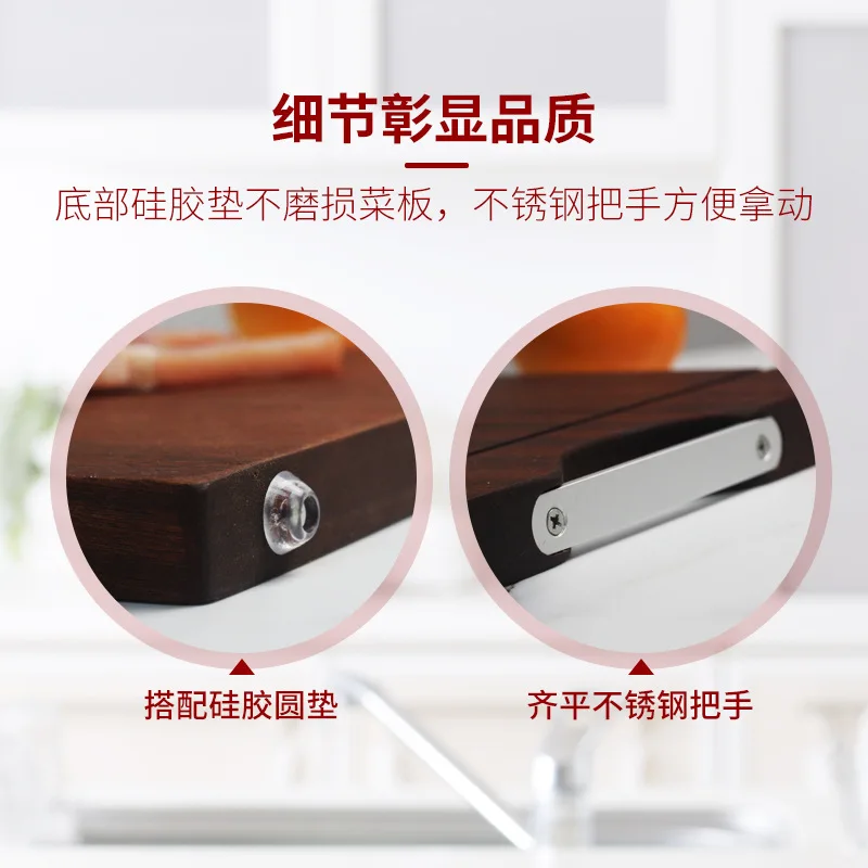 Высококачественная кухонная разделочная доска для мяса овощей деревянная из