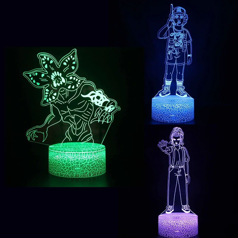 

TAKARA TOMY Strange Stories Children Toys 3D Night Light eleven Dustin Colorful Creative LED Night Light Christmas Birthday Gift