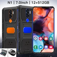 Smartphone N1, android 11, 12 go, 7.0 go, 512 ", téléphone intelligent, débloqué, reconnaissance faciale, Google Wifi, 5G, Version internationale  (3)