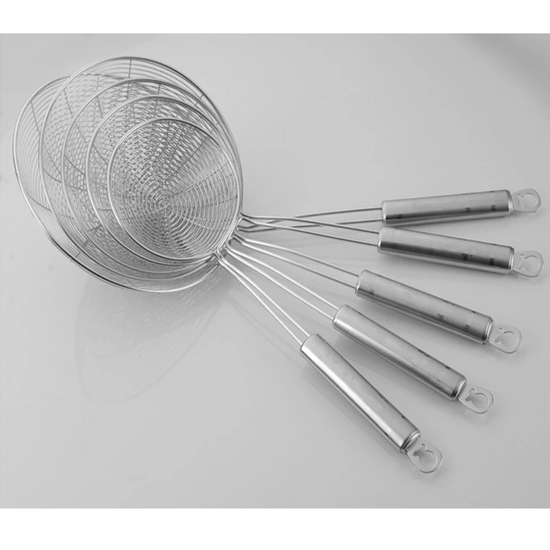 Кухонная посуда из нержавеющей стали 5 6 дюймов Dia Net Conlander Mesh ковш рыболовная леска