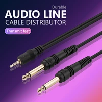3 5mm jack audio splitter cable male to male headphone and microphone auxiliary suitable for telephone and computer