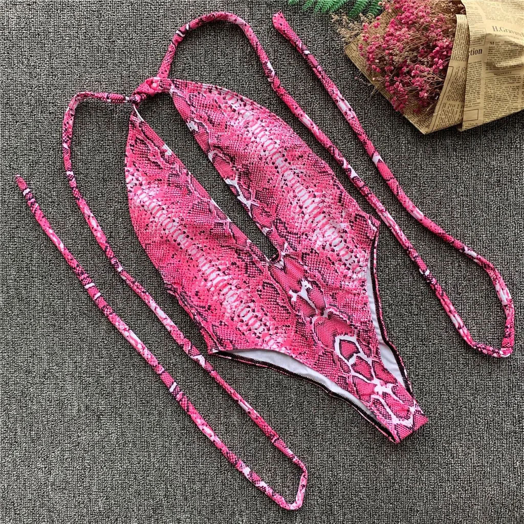 Женский купальник бикини пляжная одежда высокая талия сексуальный черный на