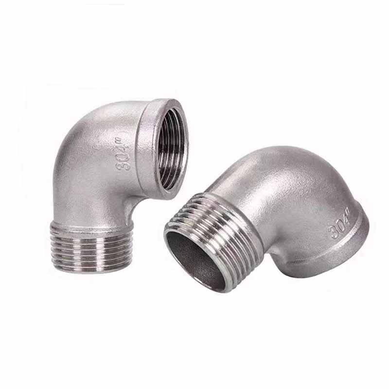 

Фитинг для труб с резьбой 1/8 дюйма, 1/2 дюйма, 1 дюйм, 2 дюйма, гнездо x наружная резьба 90 градусов, соединительный элемент из нержавеющей стали 304...