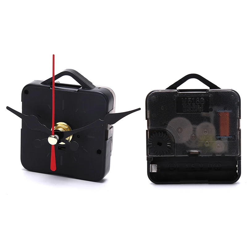 

1 Set Hot New Silent Large Wall Clock Quartz Clock Watch Movement Mechanism Clockwork Black Red Hands DIY Repair Clock Parts Kit