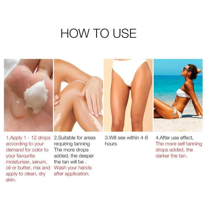 

30ml Natural Tanning Oil Sunbathing Cream Suntan Body Sun Care Y9M3