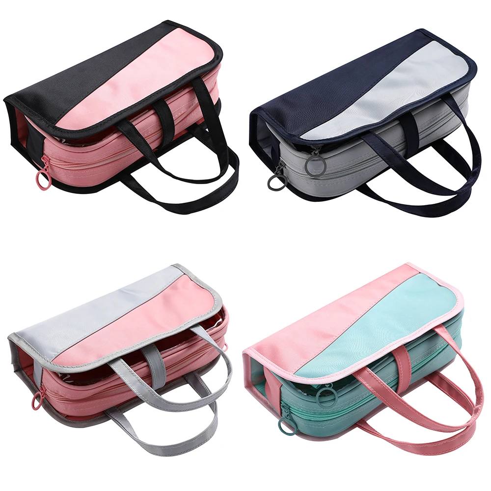 Большой Ёмкость молния карандаш сумка высокого качества Оксфорд Ткань Карандаш