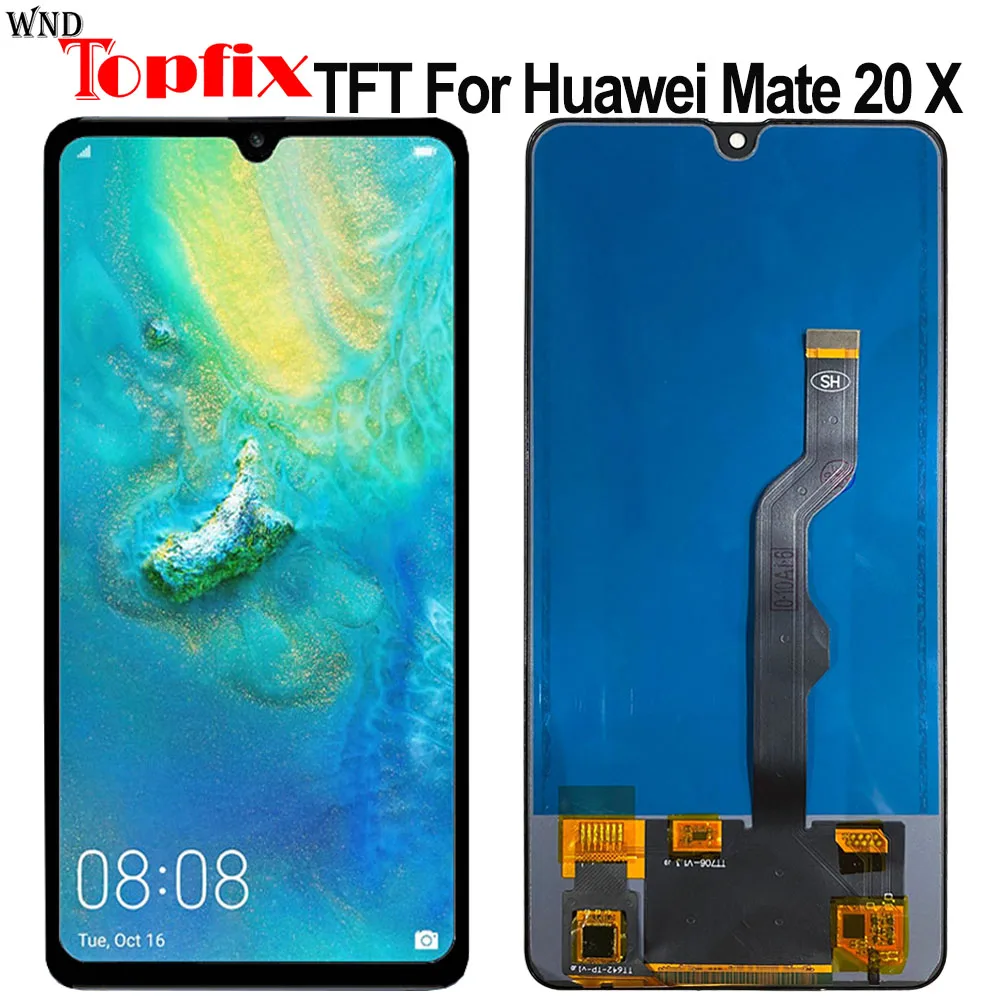TFT ЖК-дисплея для Huawei Mate 20 X EVR-L29 EVR-AL00 TL00 ЖК-дисплей сенсорный экран запасные части