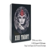 dark tarot cards deck board game english spanish french german mysterious divination fate personal use game for party monday