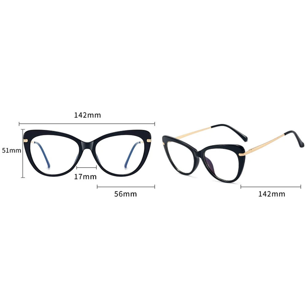 

Swanwick clip on polarized sunglasses for women magnetic cat eye blue light blocking glasses optical frames grey brown female