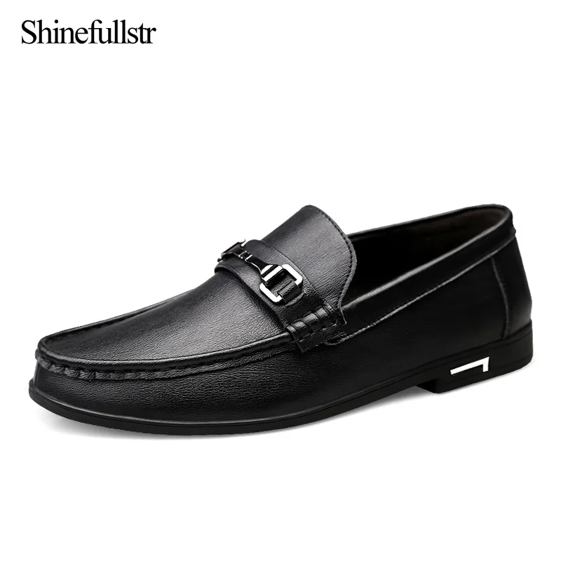 Роскошная обувь; мужские лоферы из натуральной кожи; сезон весна-осень; zapatos de hombre mocasines cuero; повседневные мужские лоферы без застежки; горячая распродажа