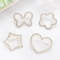 new arrive butterfly imitation pearls brooch for women glitter shine rhinestone cherry blossoms brooches for wedding gifts